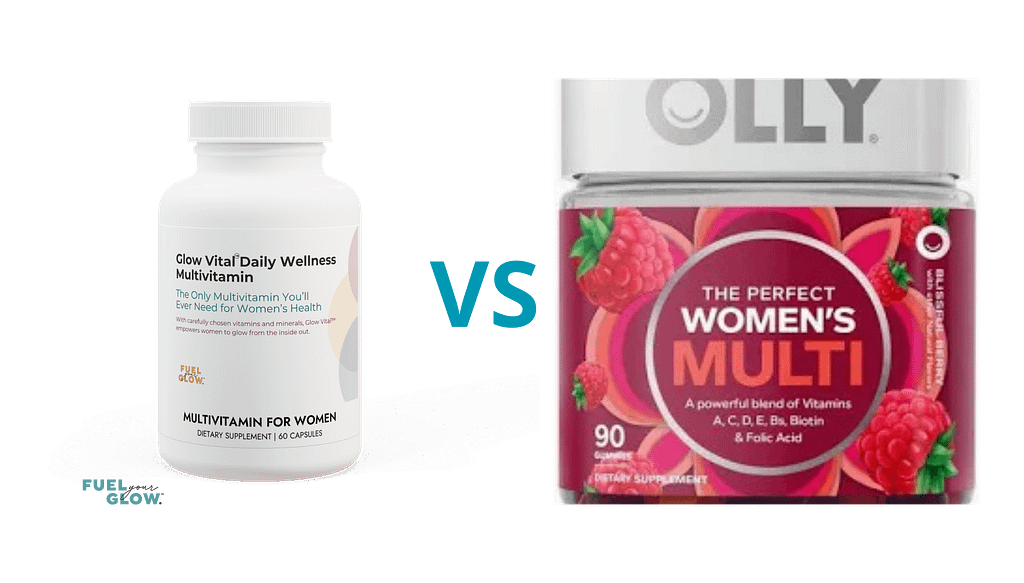 olly women’s multivitamin gummy vs glow vital